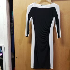 Lauren Ralph Lauren Black and White Large Dress Size 6